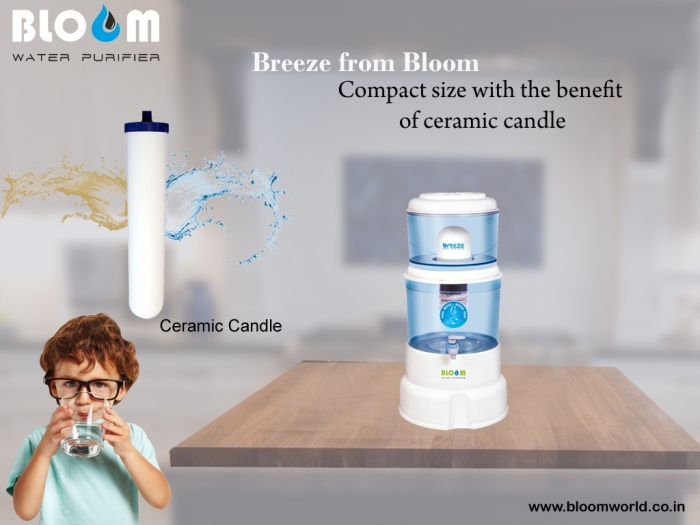 Breeze From Bloom Compact size with the benefit of ceramic candle