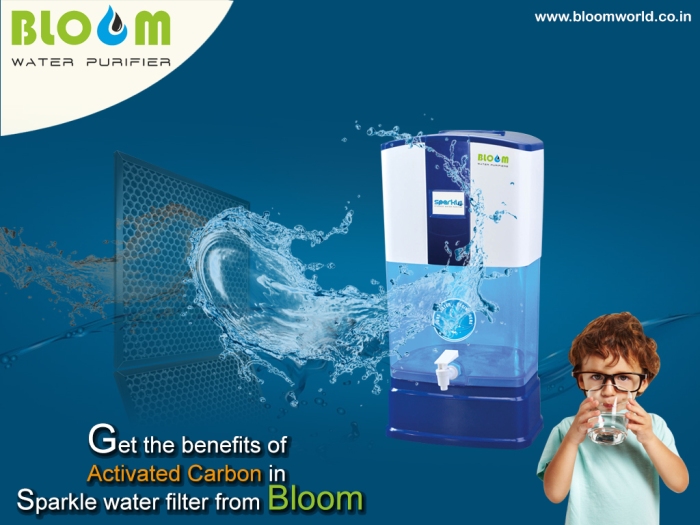 Get the benefits of activated carbon in sparkle water filter from Bloom